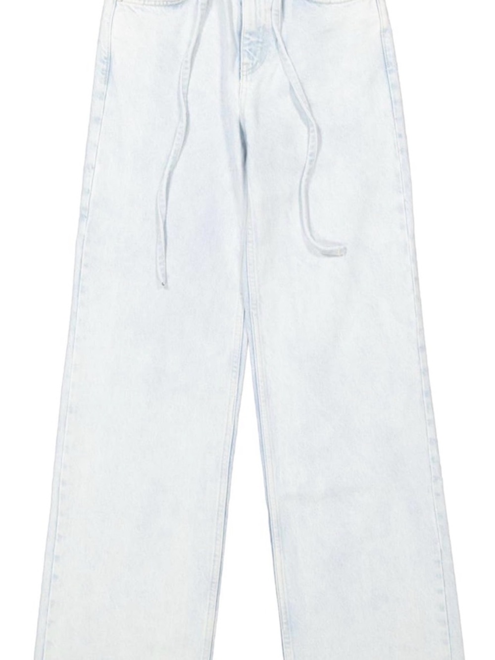 Mango Light Wash Wide Leg Jeans